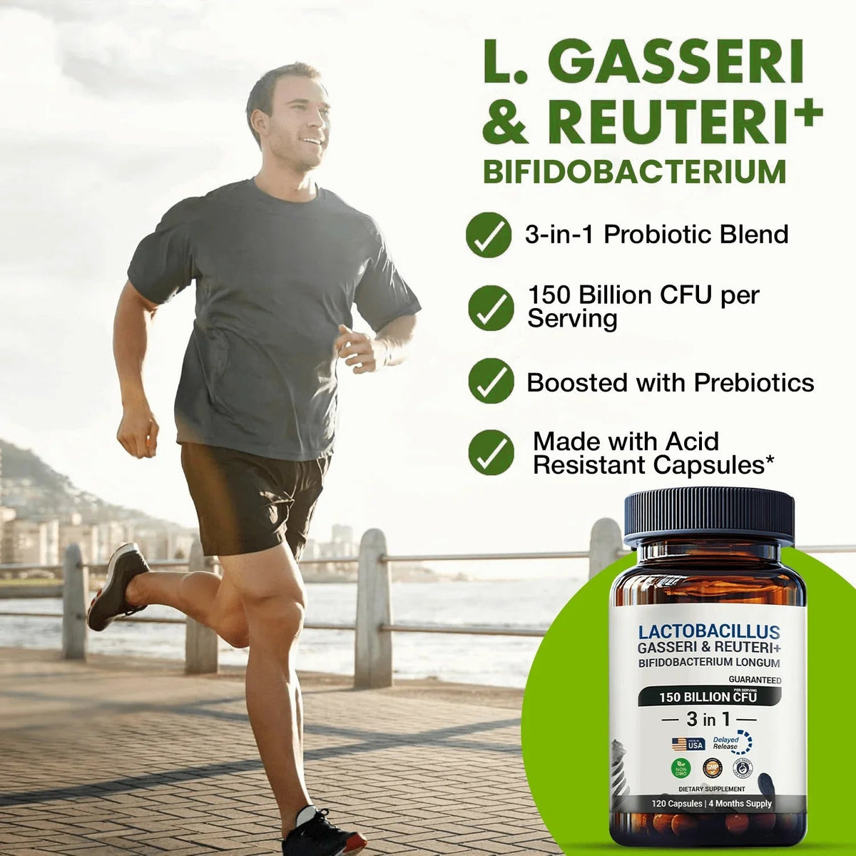 Lactobacillus Reuteri & Gasseri Probiotic | 120 Capsules - Trending Wellness Store