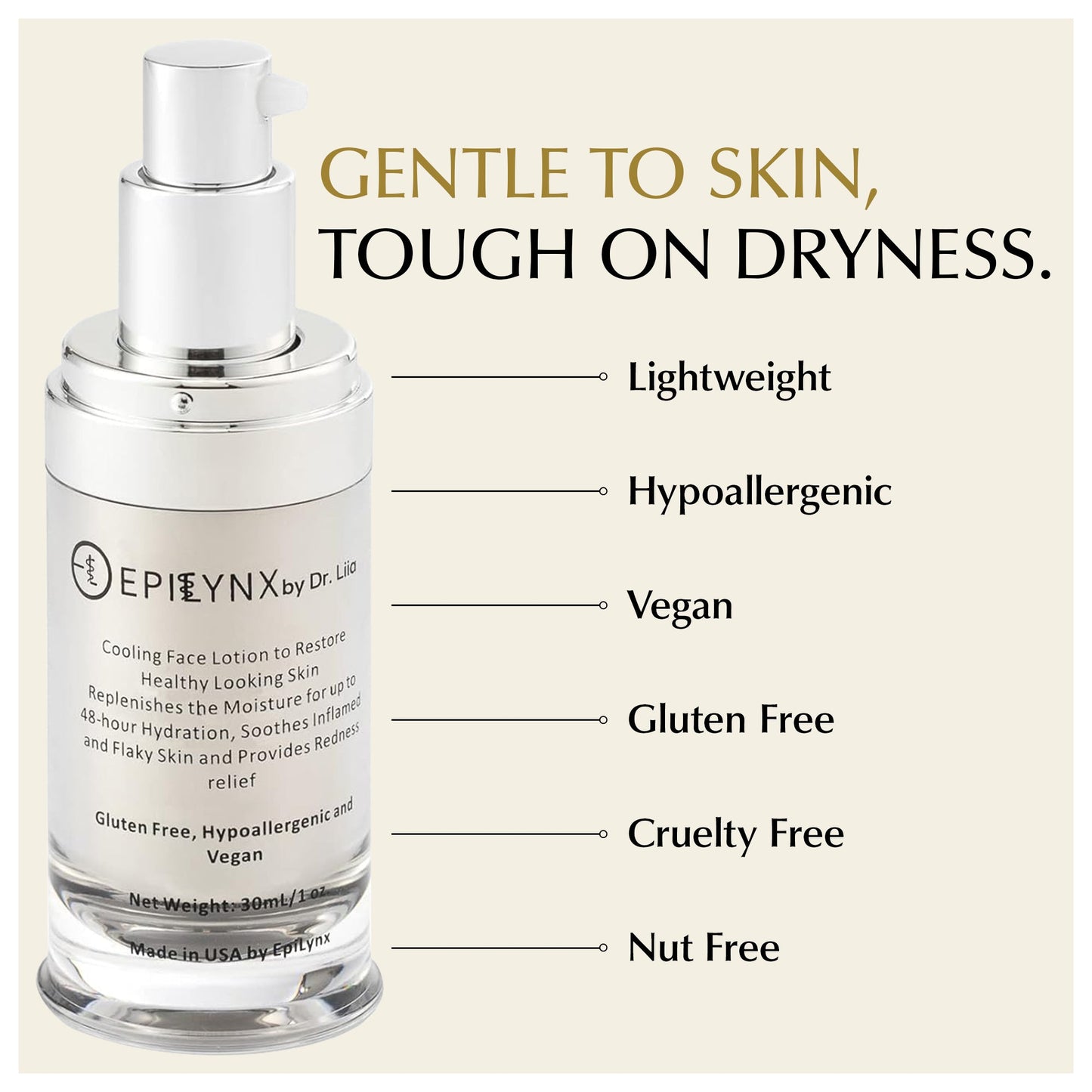 Lightweight Face Moisturizer for Sensitive & Dry Skin – Calming & Hydrating - Trending Wellness Store