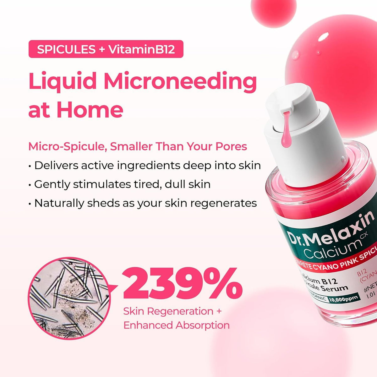 Lumi firm & lift Duo | Korean facial Collagen Firming serum plumping skin & tightening refines skin repair density | Cyano Pink Spicule Serum + Picotonic Shot Ampoule