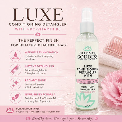 Luxe Conditioning Detangler with Pro-Vitamin B5 – Weightless Hydration & Radiant Shine - Trending Wellness Store