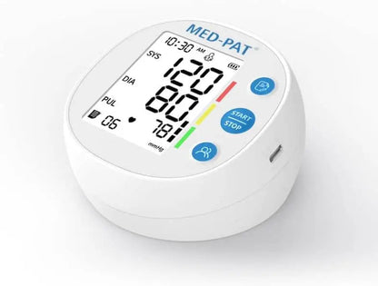 Med-Pat BP-R Round Blood Pressure Monitor | Automatic Digital BP Machine – FDA Cleared - Trending Wellness Store