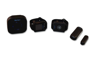 Med-Pat CARE-4 Caregiver Pager System | Wearable Touchscreen Receiver, Waterproof Emergency Button & Door Sensor – 24/7 Safety Kit - Trending Wellness Store