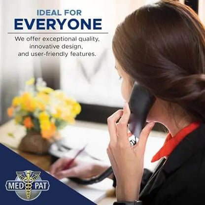 Med-Pat D800 Single Line Analog Desk Set Telephone - Trending Wellness Store