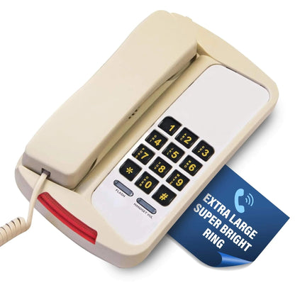 Med-Pat D800 Single Line Analog Desk Set Telephone - Trending Wellness Store