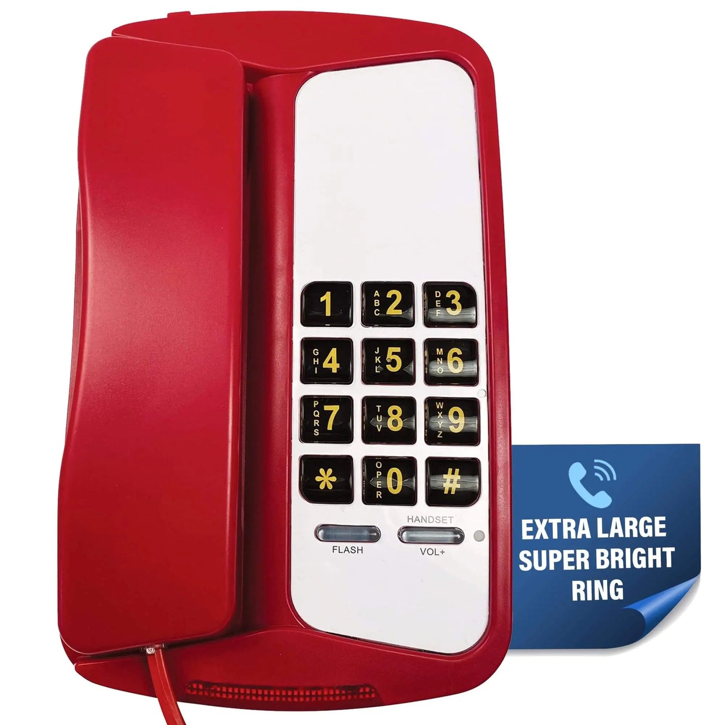 Med-Pat D800 Single Line Analog Desk Set Telephone - Trending Wellness Store