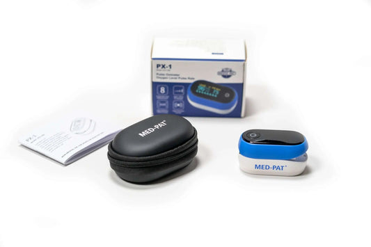Med-Pat PX-1 Fingertip Pulse Oximeter | Accurate SpO₂ & Pulse Rate Monitor – FDA Approved, FSA/HSA Eligible - Trending Wellness Store