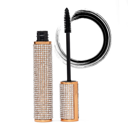 Mega Volume Vegan Mascara Black and Blue – Smudge-Proof with Handmade Diamond Case - Trending Wellness Store