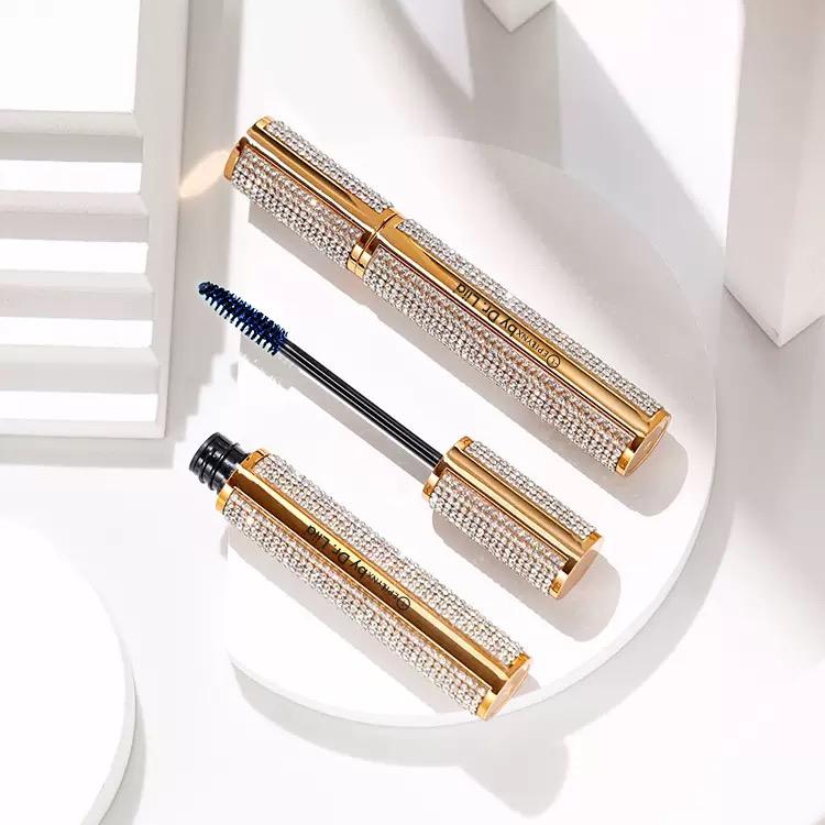 Mega Volume Vegan Mascara Black and Blue – Smudge-Proof with Handmade Diamond Case - Trending Wellness Store