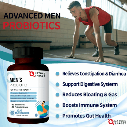 Men’s Probiotics, 60 Billion CFUs - Trending Wellness Store
