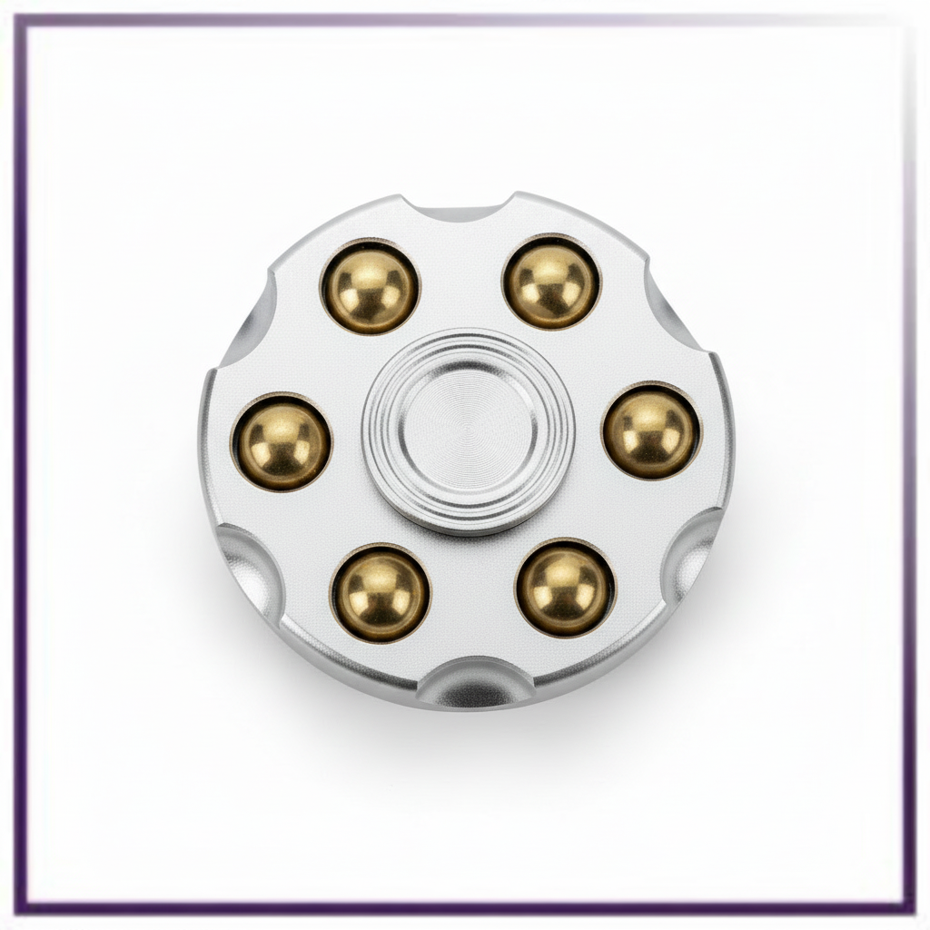 Metal Alloy Rotating Cylinder Spinner Fidget - Trending Wellness Store