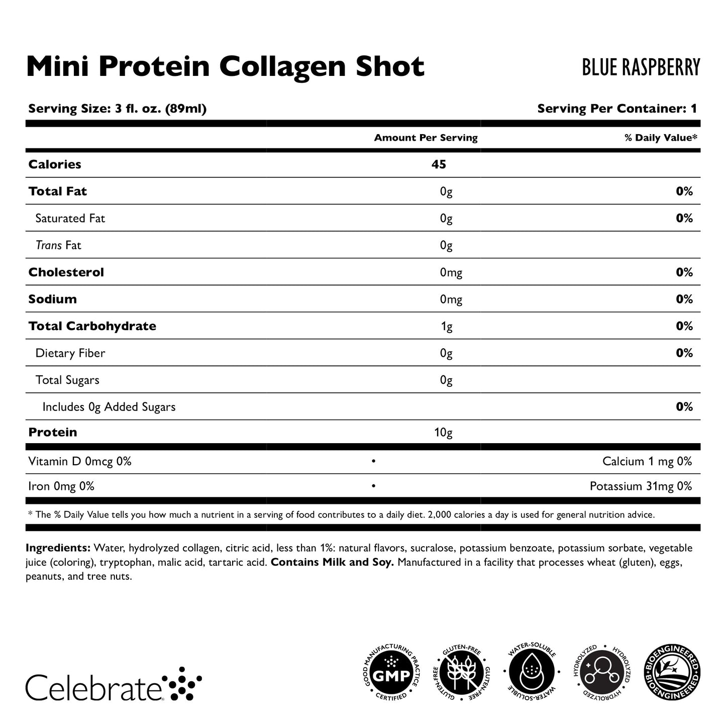 Mini Protein Collagen Shot, 3oz - Trending Wellness Store