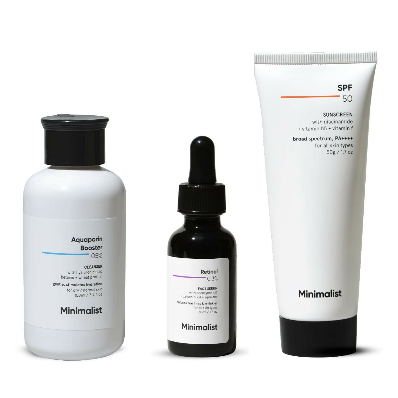 Minimalist Anti-Aging Skincare Kit, Routine Kit For Women & Men - Trending Wellness Store