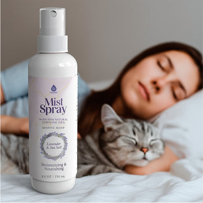 Mist Spray with 100% Natural Essential Oils – Lavender & Sea Salt Aromatherapy - Trending Wellness Store