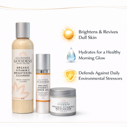 Morning Glow Routine – Vitamin C 3-Step Brightening System - Trending Wellness Store