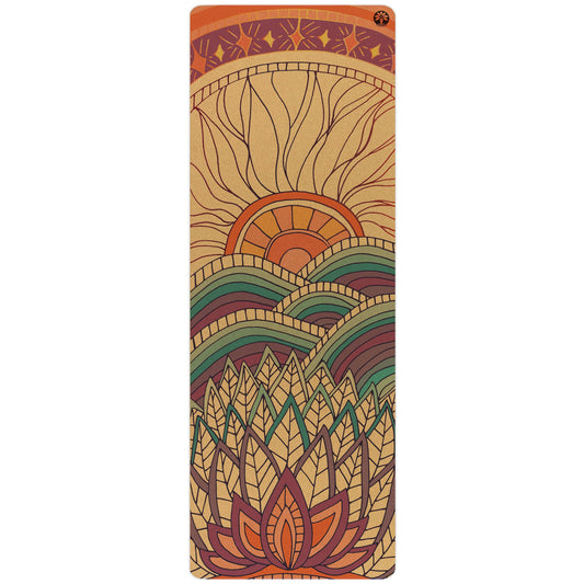 Mountain Magic Aura Cork Yoga Mat - Trending Wellness Store