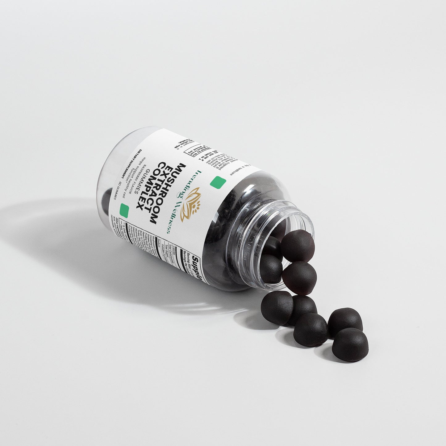 Bottle of black cohosh root pills with visible label on a light gray background