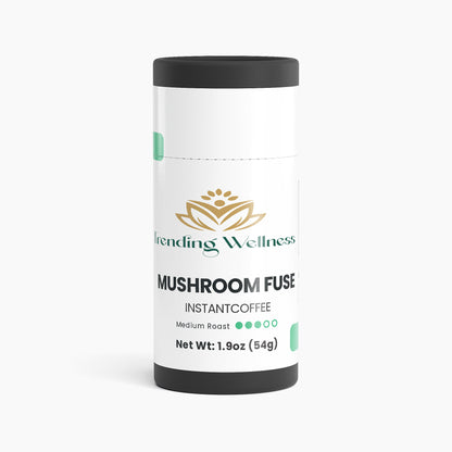 Trending Wellness Mushroom Fuse Instant Coffee canister on a white background
