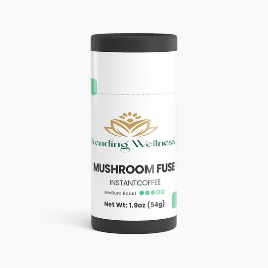 Trending Wellness Mushroom Fuse Instant Coffee canister on a white background