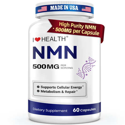 NMN 500mg – 99.9% Pure NMN Supplement, Boost NAD+ Levels, Cellular Energy & Healthy Aging Support, 60 Capsules, Third-Party Tested, NSF cGMP, Made in USA - Trending Wellness Store