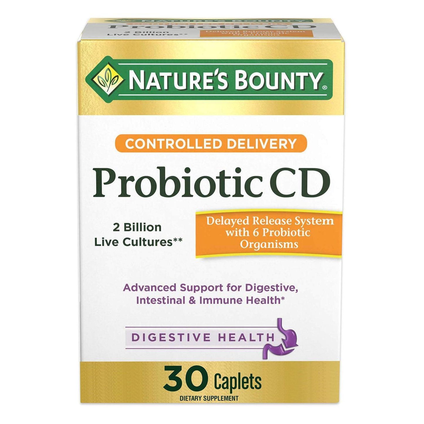 Nature's Bounty Probiotic CD Controlled Delivery, Caplets - Trending Wellness Store