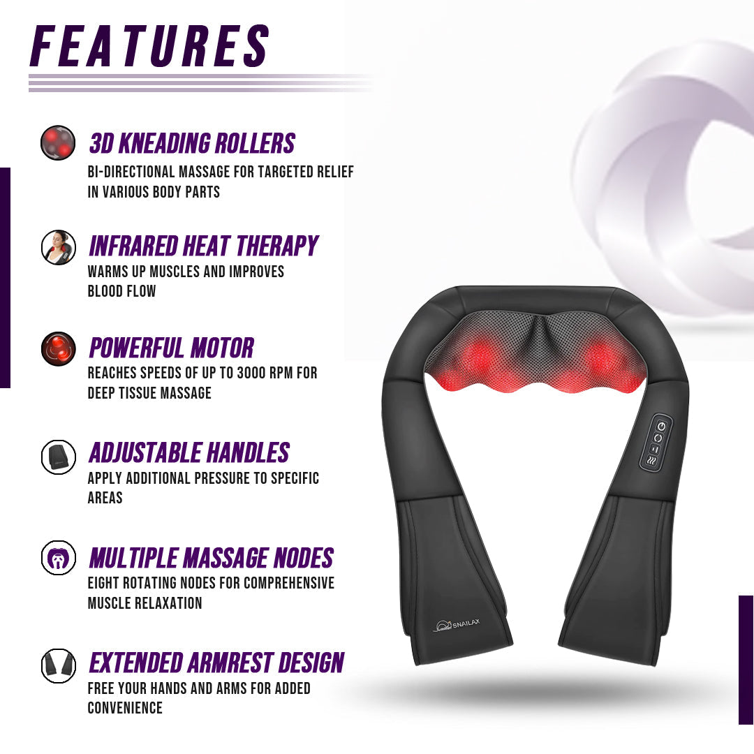 Neck and Shoulder Massager w/Heat - Trending Wellness Store