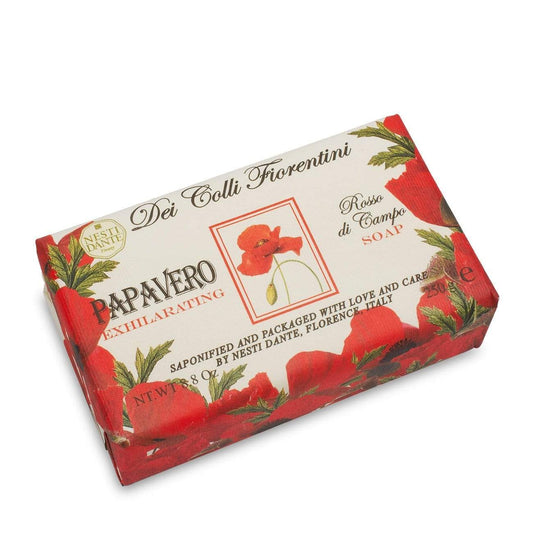 Nesti Dante Red Poppy Soap 250 gr - Trending Wellness Store