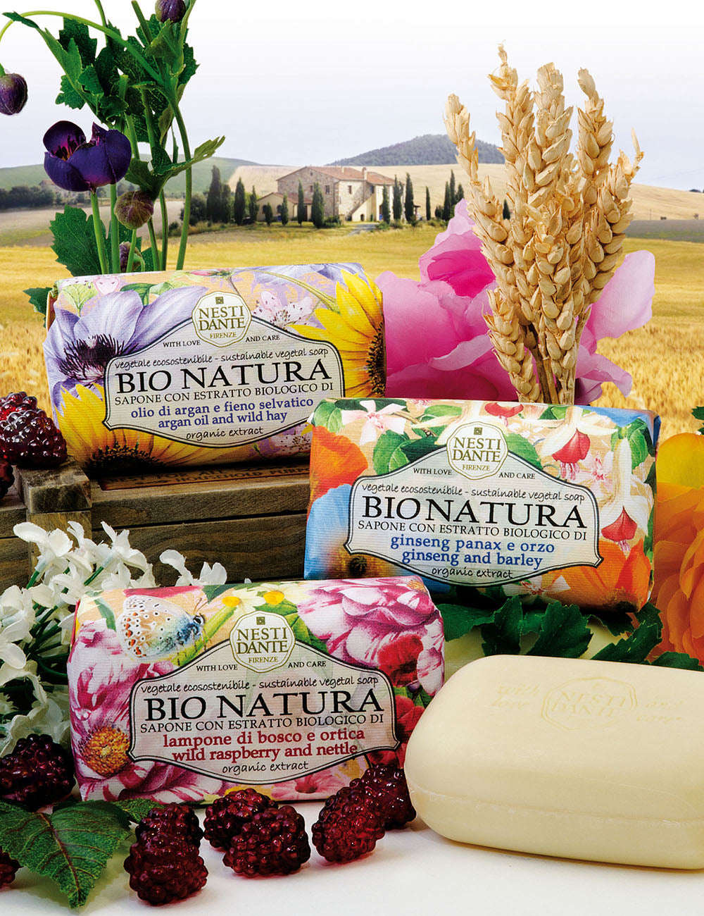 Nesti Dante Wild Raspberry & Nettle Soap 250 gr - Trending Wellness Store