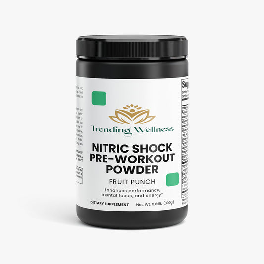 Nitric Shock Pre-Workout Powder (Fruit Punch) - Trending Wellness Store