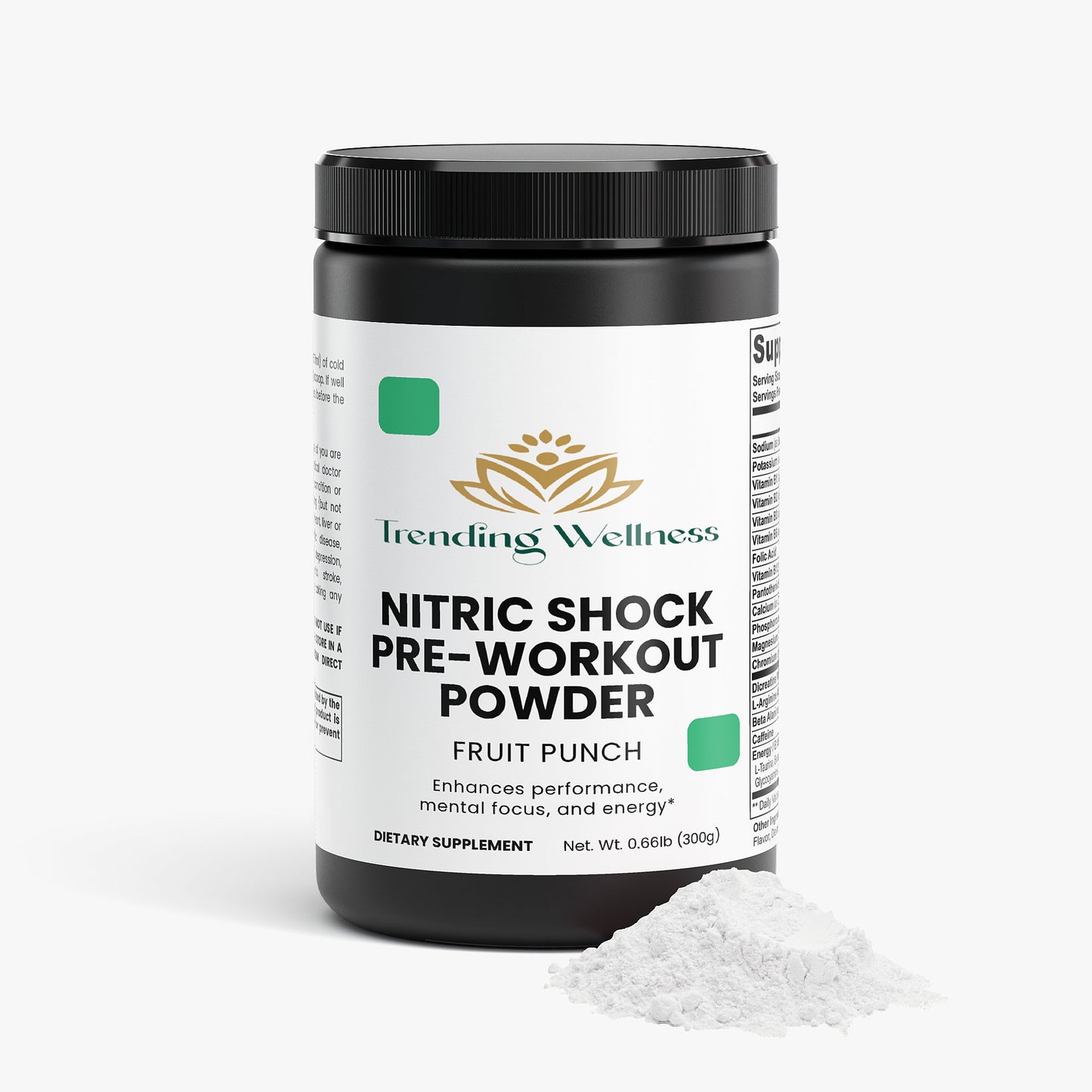 Nitric Shock Pre-Workout Powder (Fruit Punch) - Trending Wellness Store