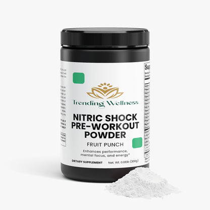 Nitric Shock Pre-Workout Powder (Fruit Punch) - Trending Wellness Store