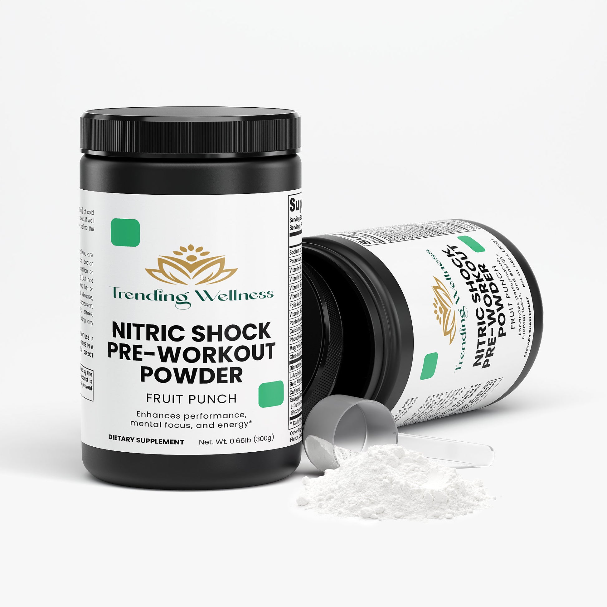 Nitric Shock Pre-Workout Powder (Fruit Punch) - Trending Wellness Store