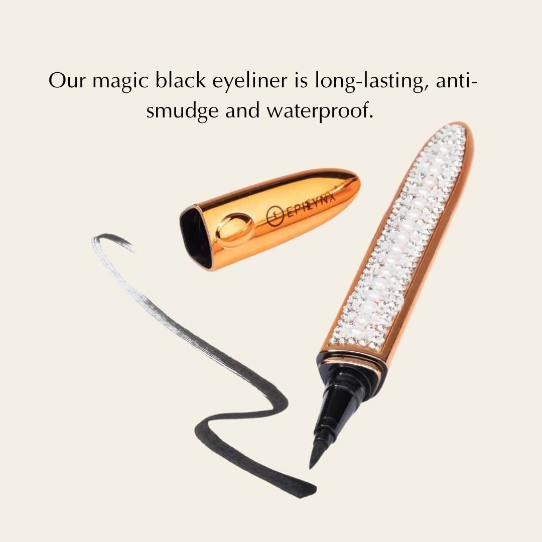 False Eyelashes - No Glue Black Eyeliner and Lashes Kit - Trending Wellness Store