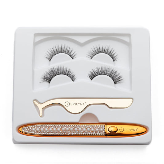 No-Glue Lash Kit – Waterproof Liner, Reusable Lashes & Vegan Formula - Trending Wellness Store