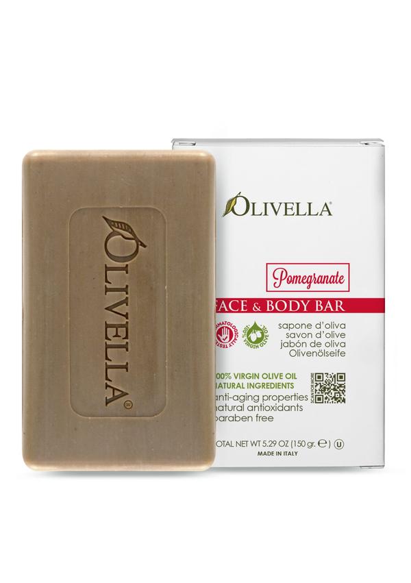 OLIVELLA Bar Soap Pomegranate 150 gr - Trending Wellness Store