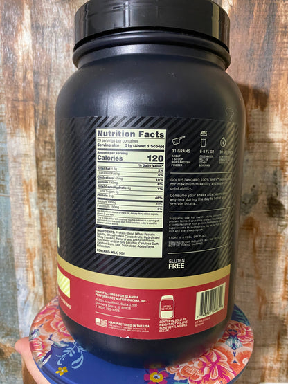 OPTIMUM NUTRITION GOLD STANDARD 100% WHEY PROTEIN 1.98LB Muscle Support Recovery - Trending Wellness Store