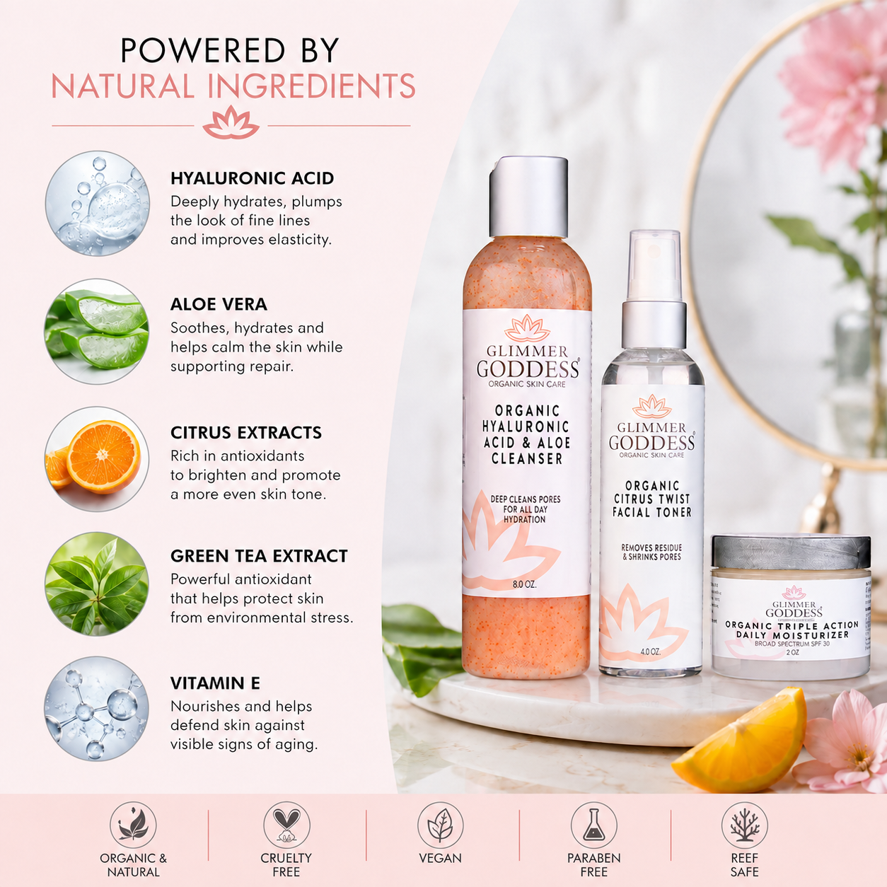 Organic 3-Step Anti-Aging Skin Care Routine - Trending Wellness Store
