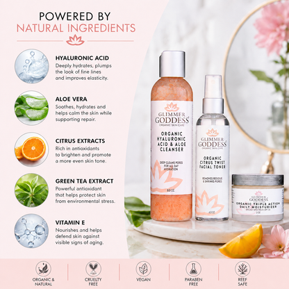Organic 3-Step Anti-Aging Skin Care Routine - Trending Wellness Store
