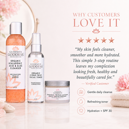 Organic 3-Step Anti-Aging Skin Care Routine - Trending Wellness Store