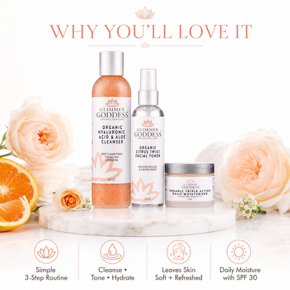 Organic 3-Step Anti-Aging Skin Care Routine - Trending Wellness Store
