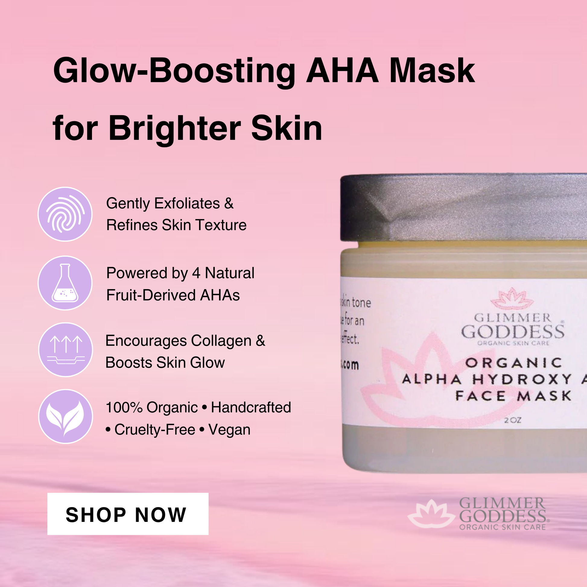 Organic AHA Face Mask – Renewing Treatment for Exfoliation & Glow - Trending Wellness Store