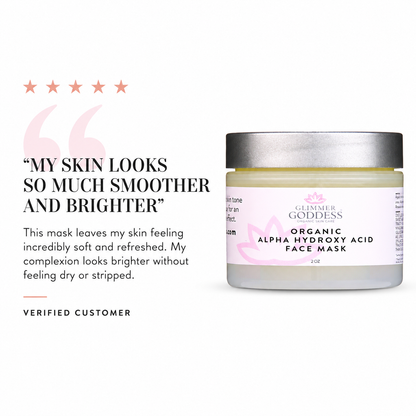 Organic AHA Face Mask – Renewing Treatment for Exfoliation & Glow - Trending Wellness Store