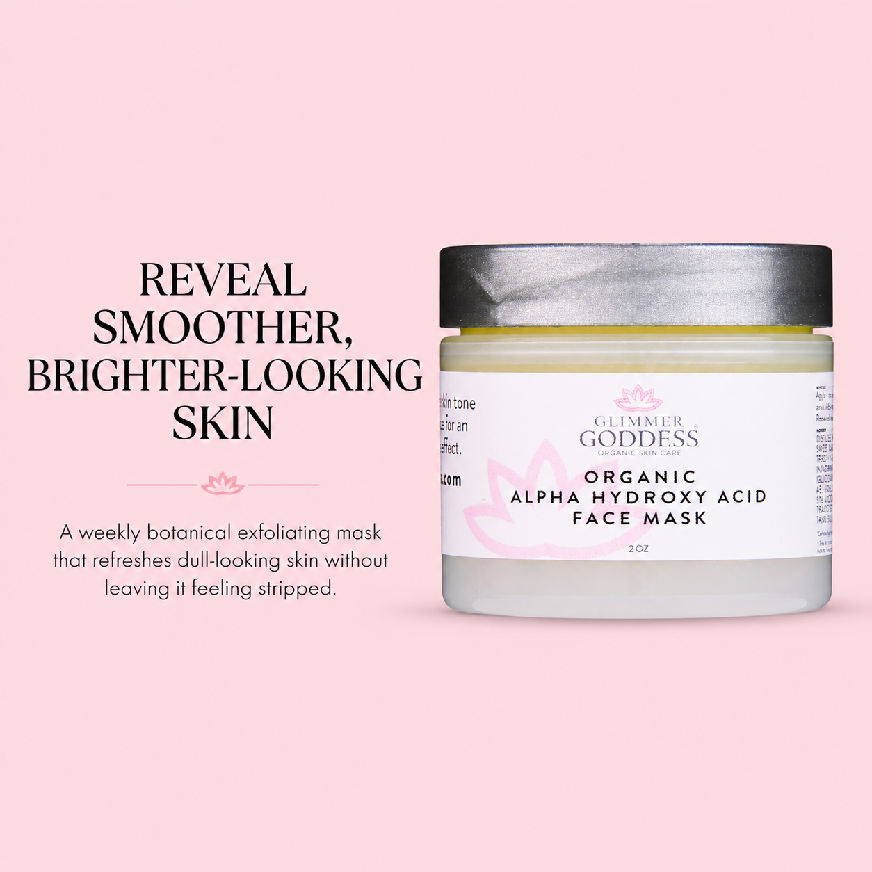 Organic AHA Face Mask – Renewing Treatment for Exfoliation & Glow - Trending Wellness Store