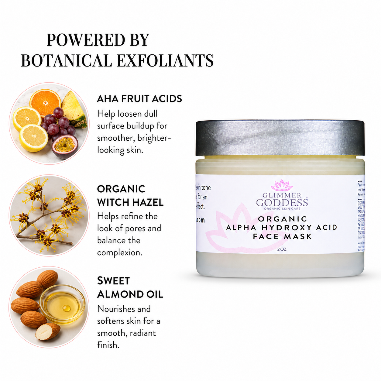 Organic AHA Face Mask – Renewing Treatment for Exfoliation & Glow - Trending Wellness Store