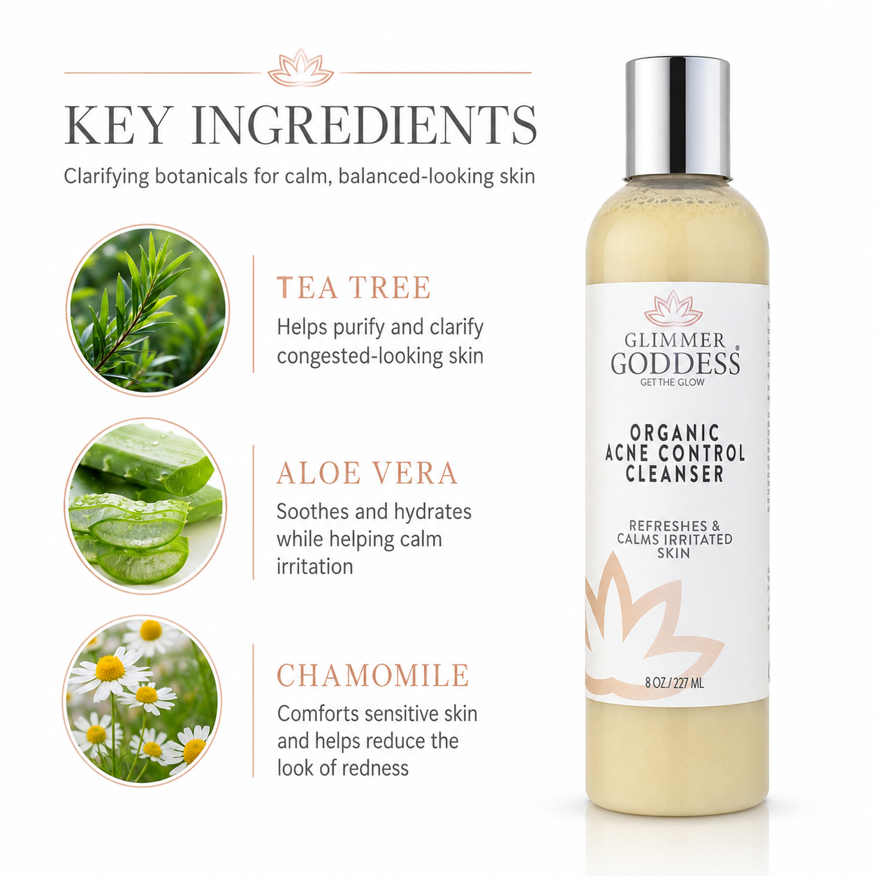 Organic Acne Cleanser – Gentle Face & Body Wash - Trending Wellness Store
