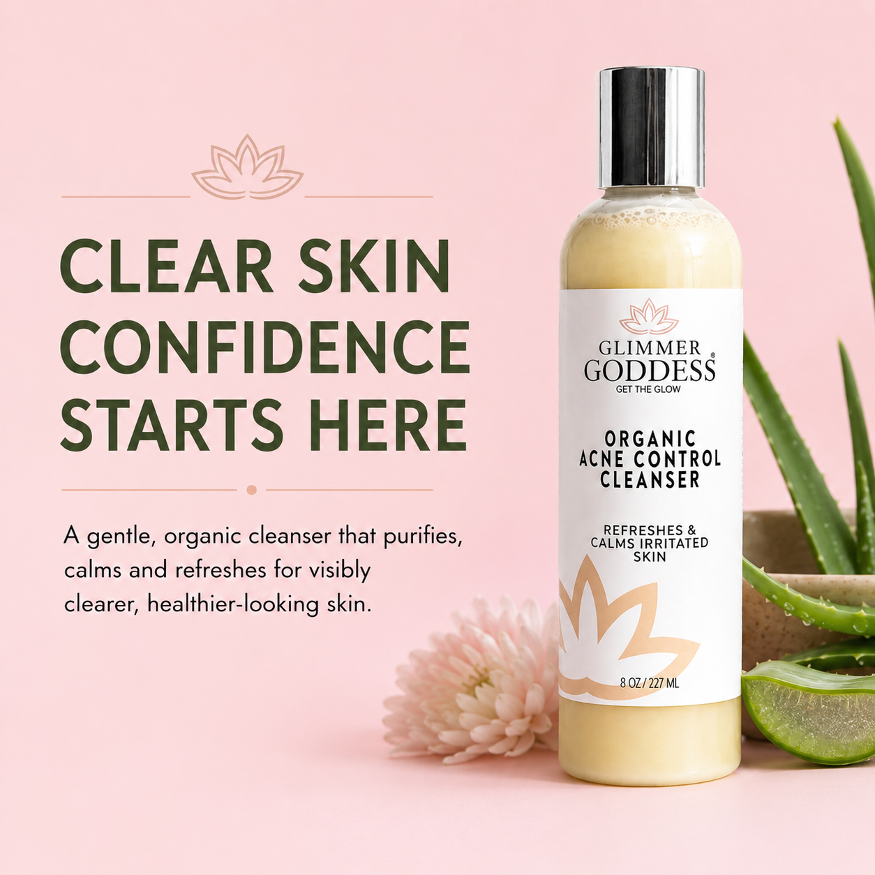 Organic Acne Cleanser – Gentle Face & Body Wash - Trending Wellness Store