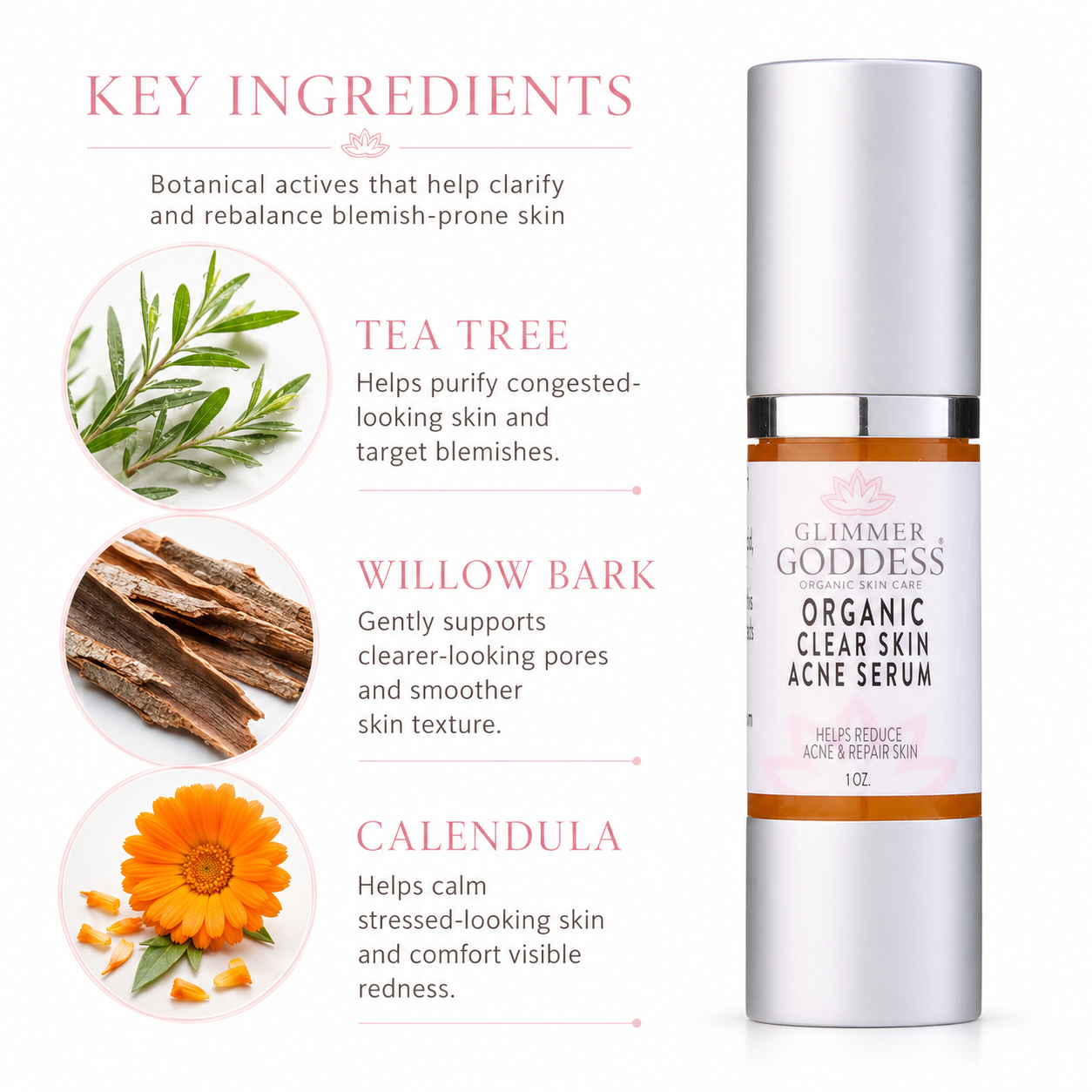 Organic Acne Serum – Oil Control & Pore Clearing Treatment - Trending Wellness Store