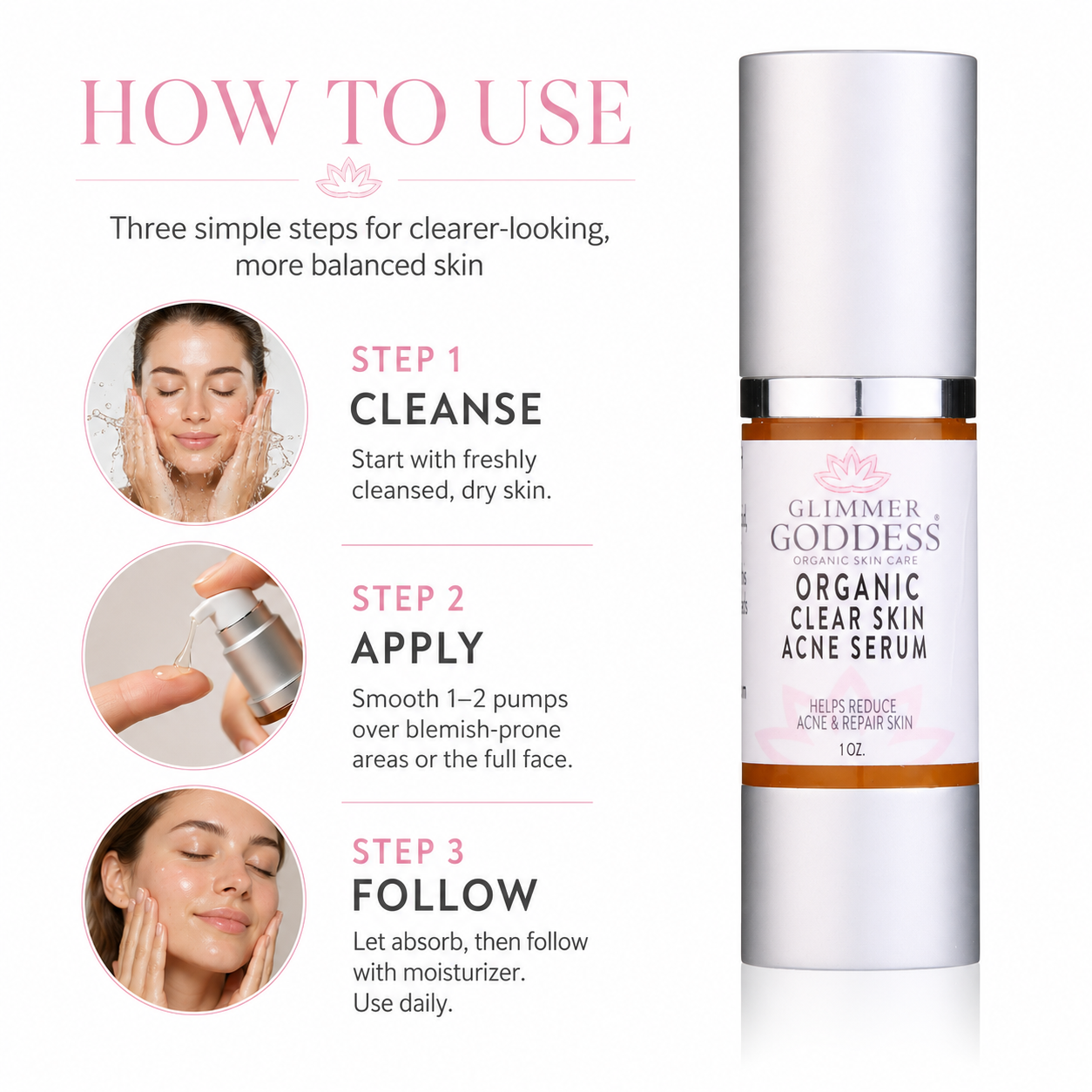 Organic Acne Serum – Oil Control & Pore Clearing Treatment - Trending Wellness Store