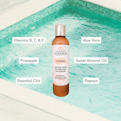 Organic After Sun Lotion & Tan Extender – Luminizing Shimmer - Trending Wellness Store