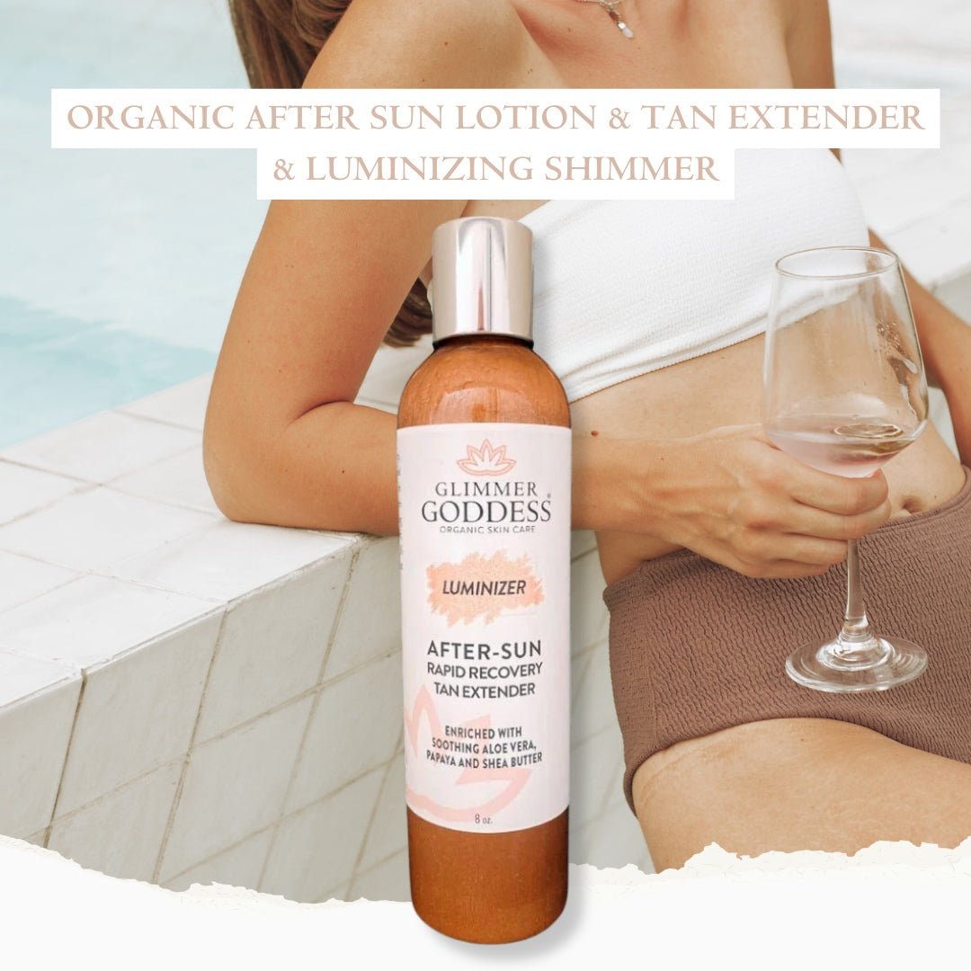 Organic After Sun Lotion & Tan Extender – Luminizing Shimmer - Trending Wellness Store