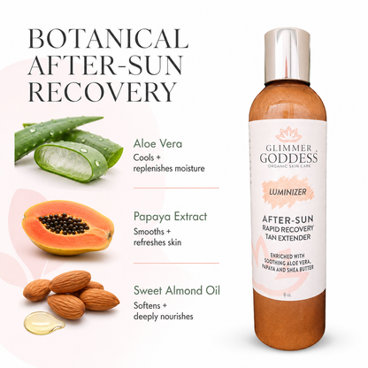 Organic After Sun Lotion & Tan Extender – Luminizing Shimmer - Trending Wellness Store